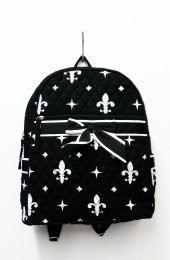 Quilted Backpack-FL2010/BLACK